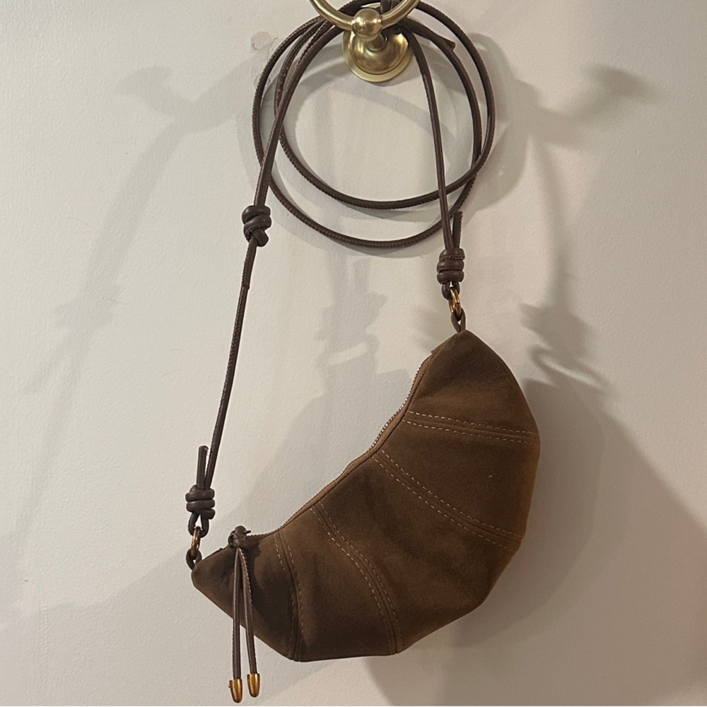 Brown Suede Mini Bag